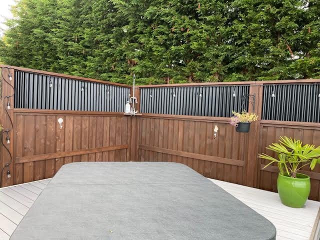 Custom Deck, Hot Tub & Fence